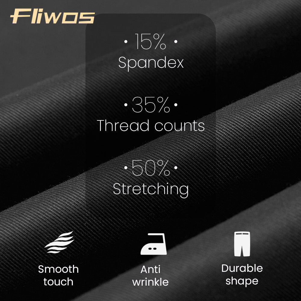 Fliwos Mens Stretch Dress Pants