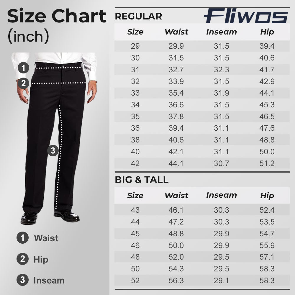 Fliwos Mens Stretch Dress Pants