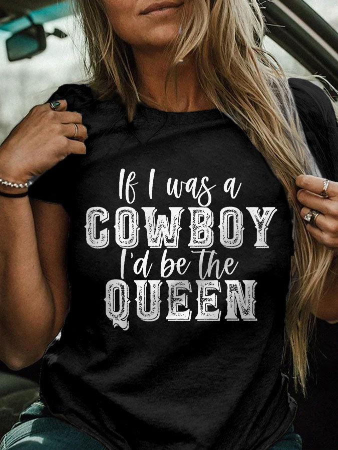 Women's Cowgirls Print Country Music Fan T-Shirt why I did