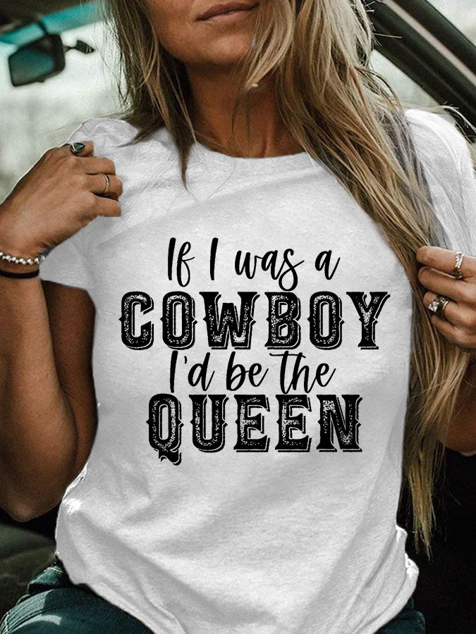 Women's Cowgirls Print Country Music Fan T-Shirt why I did
