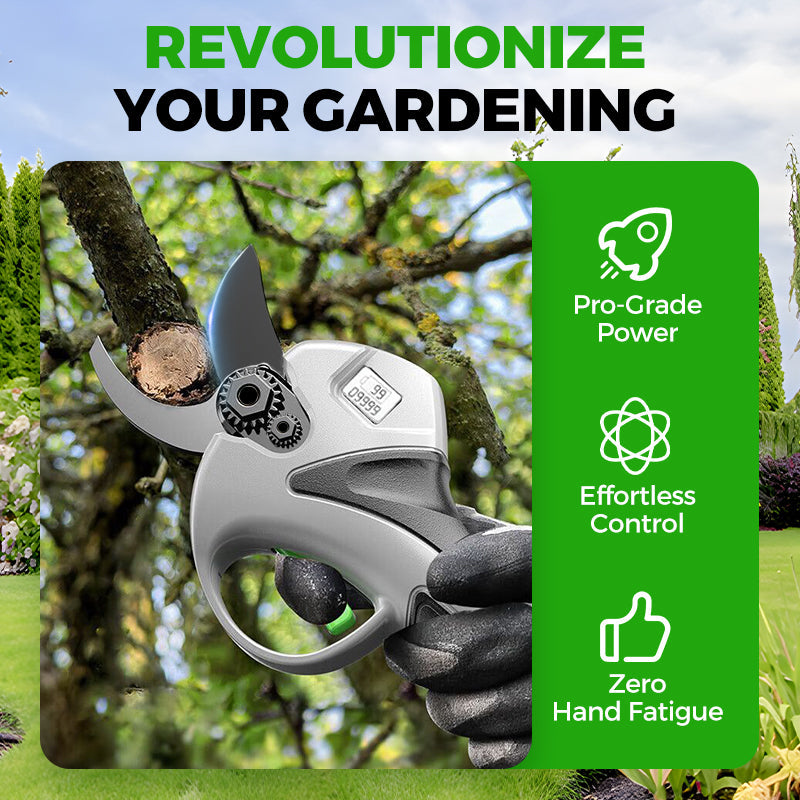 Garden Electric Pruning Shears with Battery & Charger