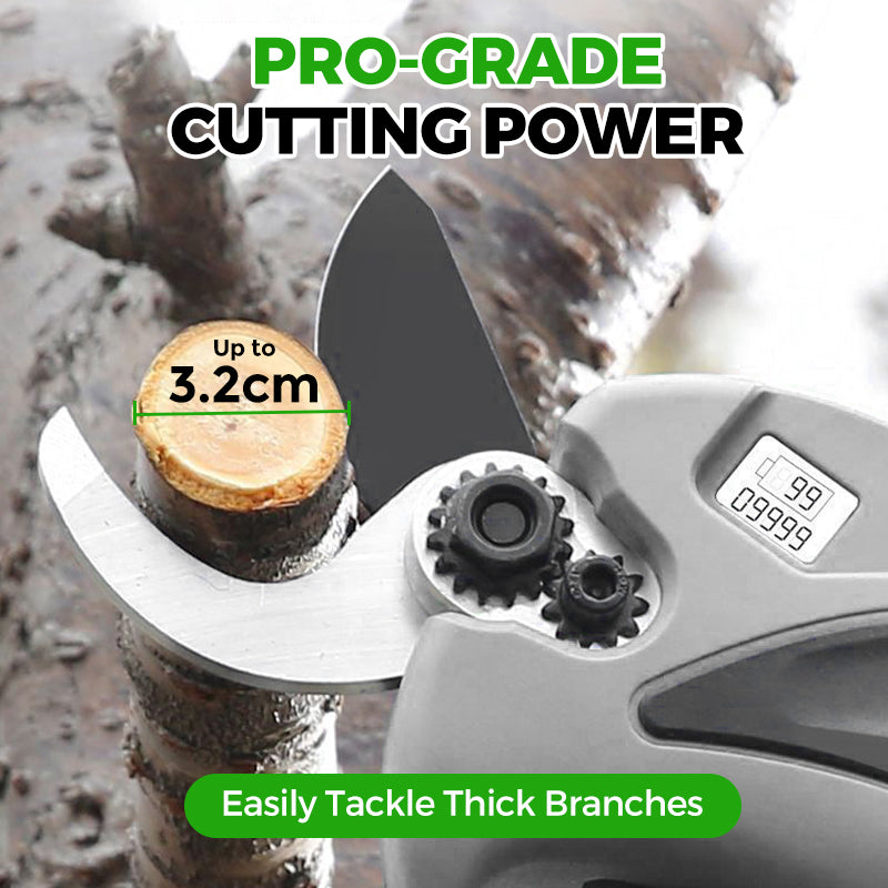 Garden Electric Pruning Shears with Battery & Charger