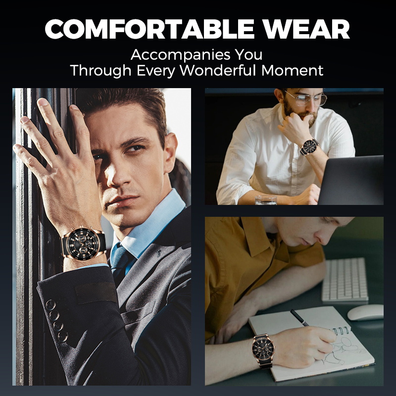🔥Men's Waterproof Multifunctional Quartz Watch