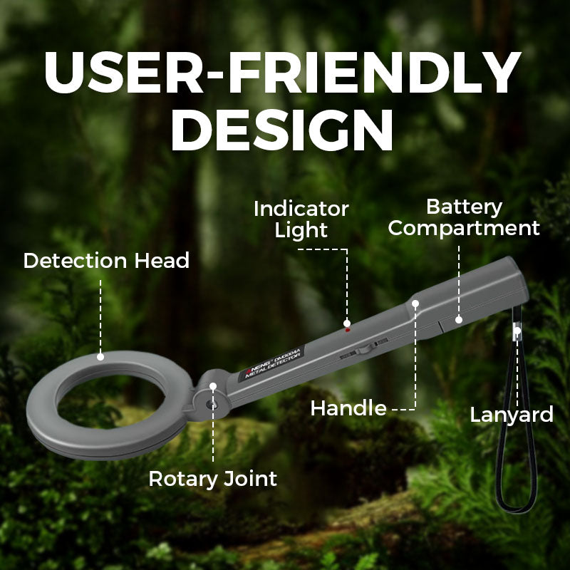 High Sensitive Detection LED Flashing Alarm Metal Detector