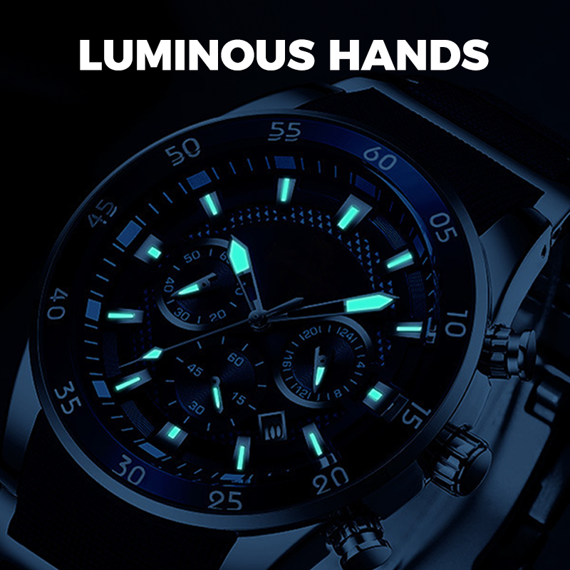 🔥Men's Waterproof Multifunctional Quartz Watch