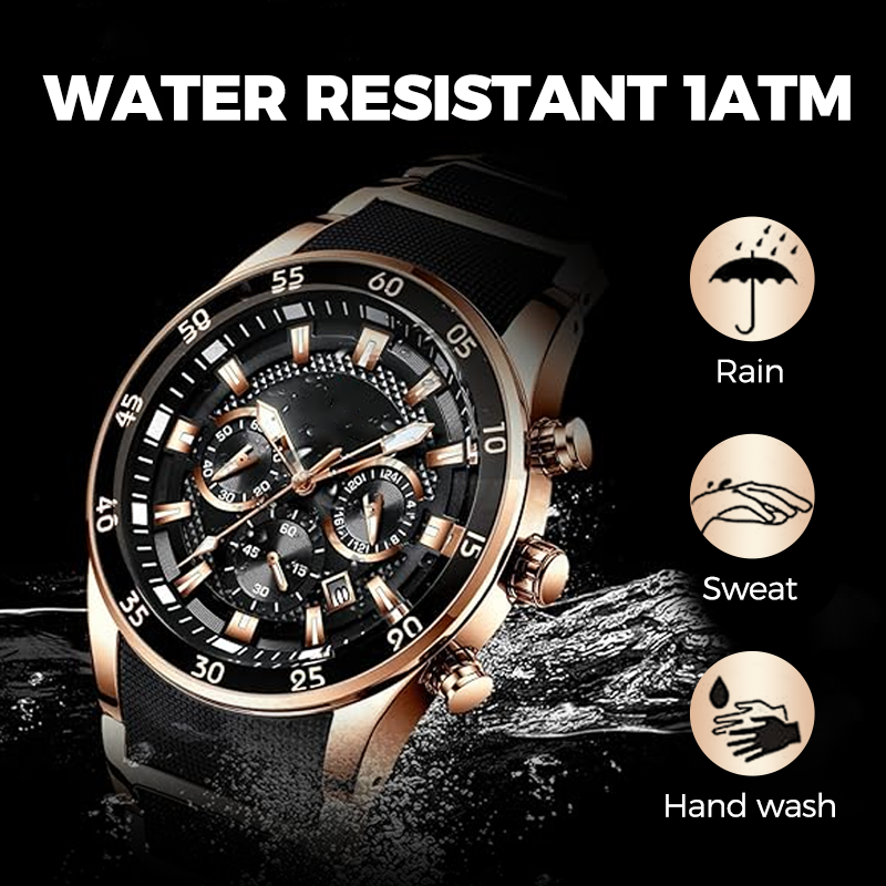 🔥Men's Waterproof Multifunctional Quartz Watch