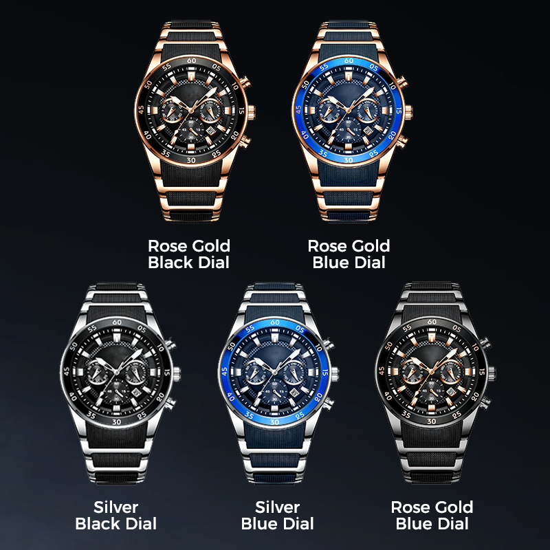 🔥Men's Waterproof Multifunctional Quartz Watch