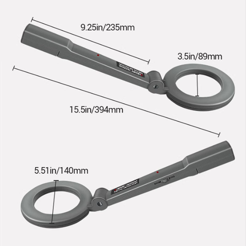 High Sensitive Detection LED Flashing Alarm Metal Detector