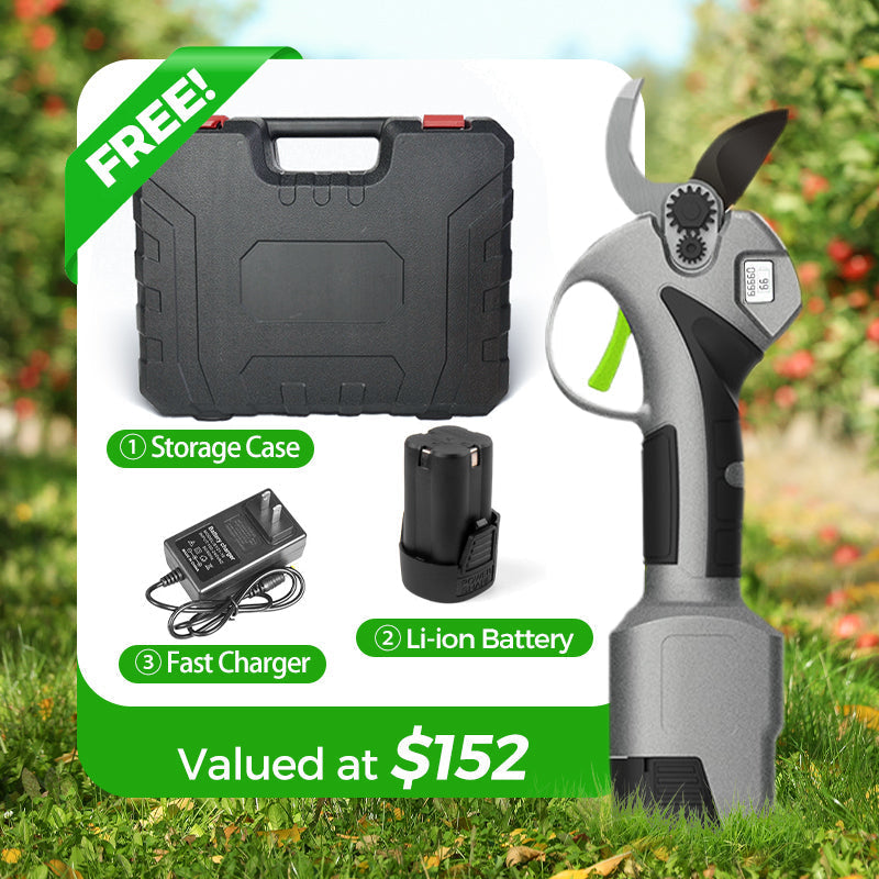 Garden Electric Pruning Shears with Battery & Charger