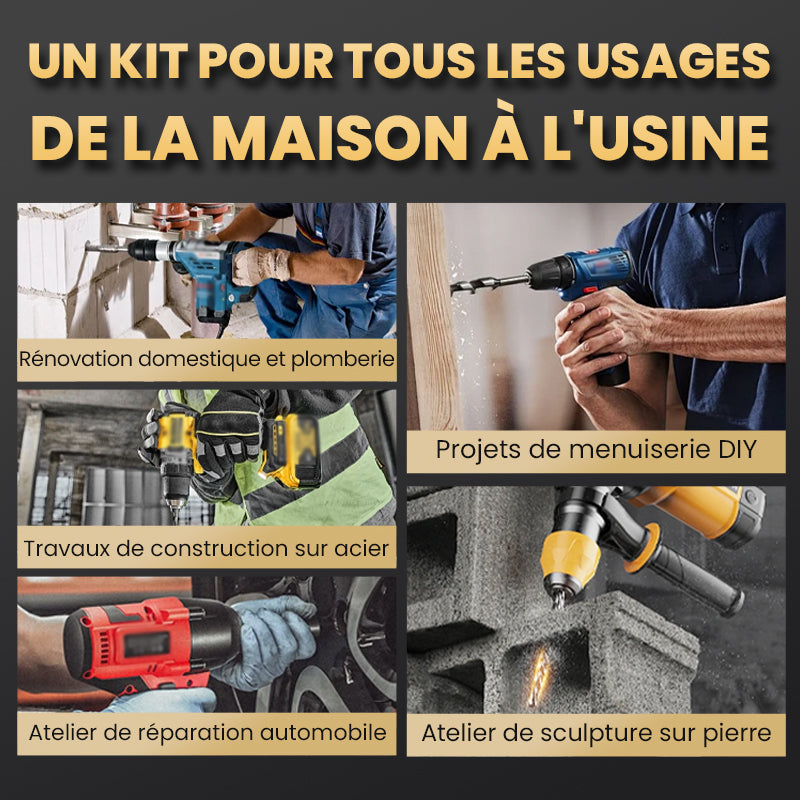 đ„Vente Ă chaud - 49 % de rĂ©ductionđ„Kit de Forets Excentriques DentelĂ©s Ă 4 Cannelures Haute RĂ©sistance