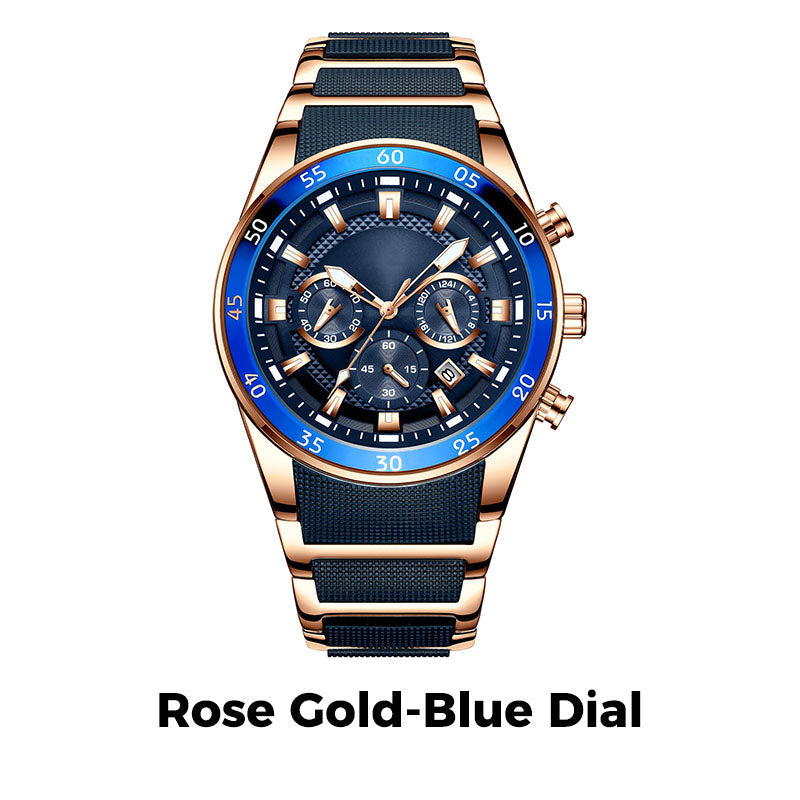 🔥Men's Waterproof Multifunctional Quartz Watch