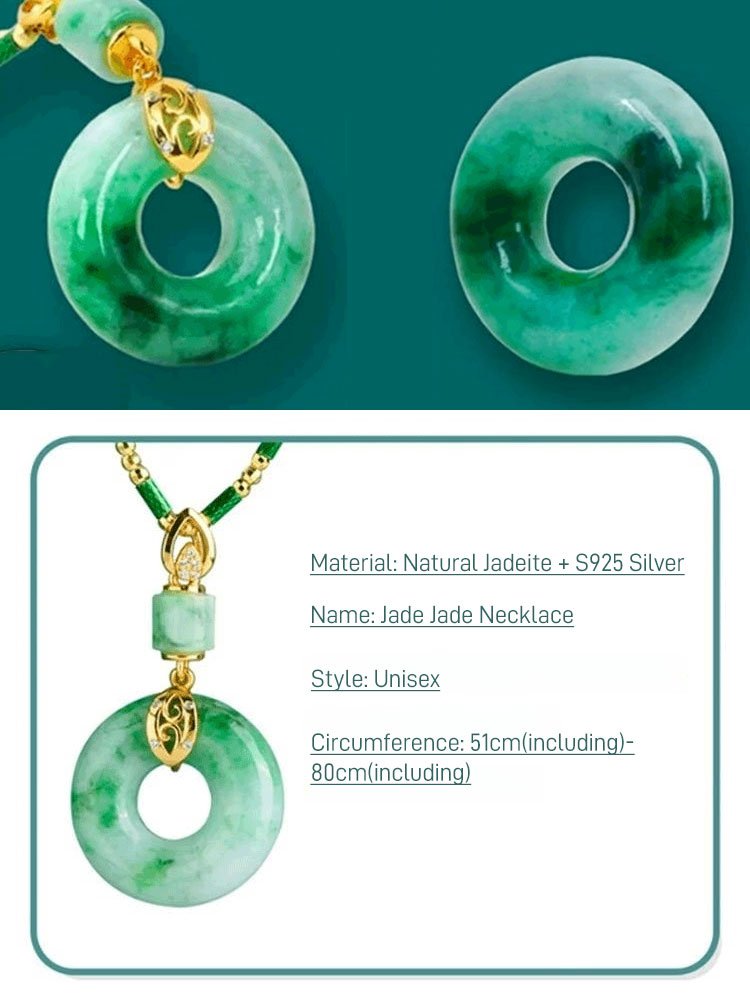 Pendentif de Prière pour la Paix en Jade de Hetian