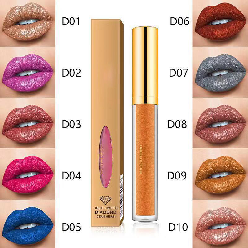 😍💋Buy 1 Get 1 Free💋😍Metallic Liquid Diamond Glitter Lipstick