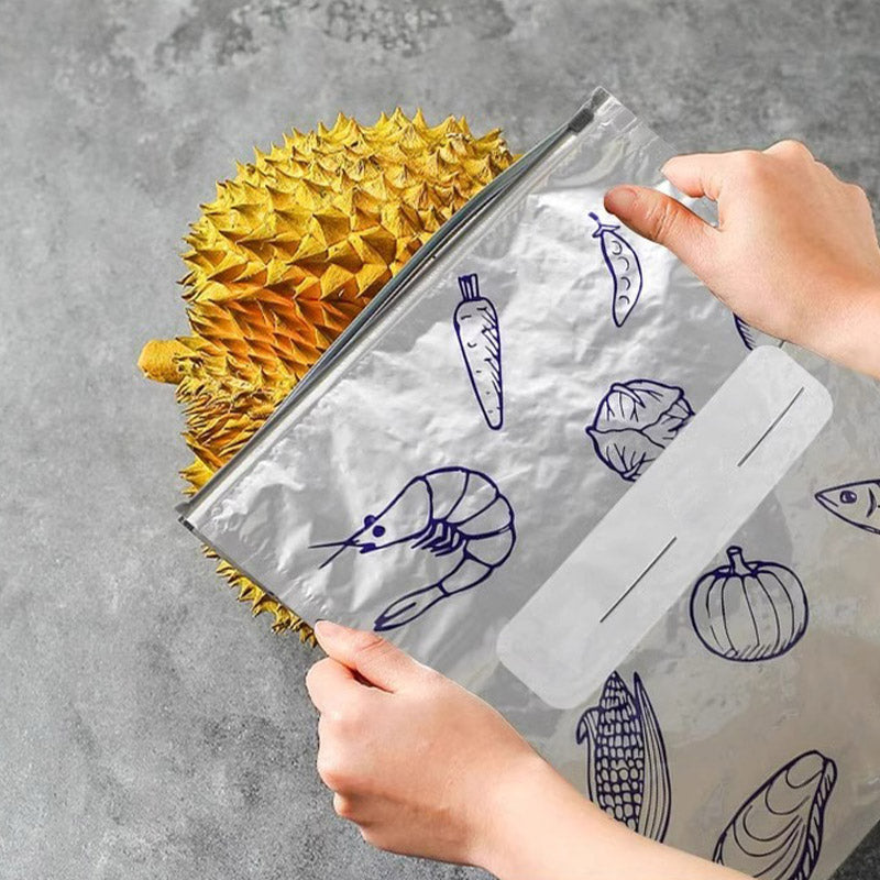 Buste Riutilizzabili per Alimenti in Alluminio con Chiusura Ermetica