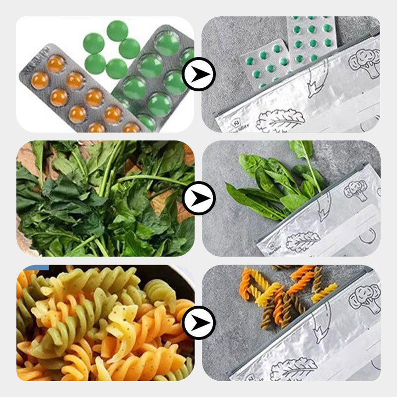 Buste Riutilizzabili per Alimenti in Alluminio con Chiusura Ermetica
