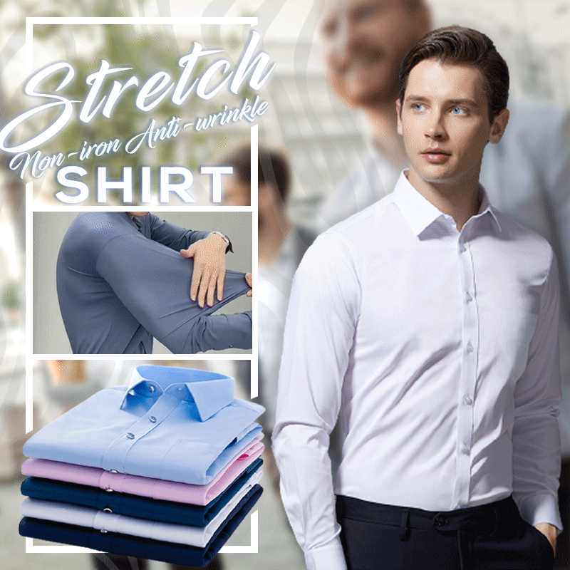 ✨(2 achetés, livraison gratuite)Chemise extensible non repassée et anti-froissement