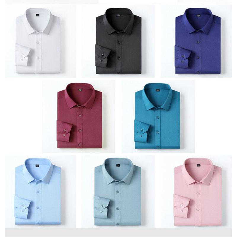 ✨(2 achetés, livraison gratuite)Chemise extensible non repassée et anti-froissement-8