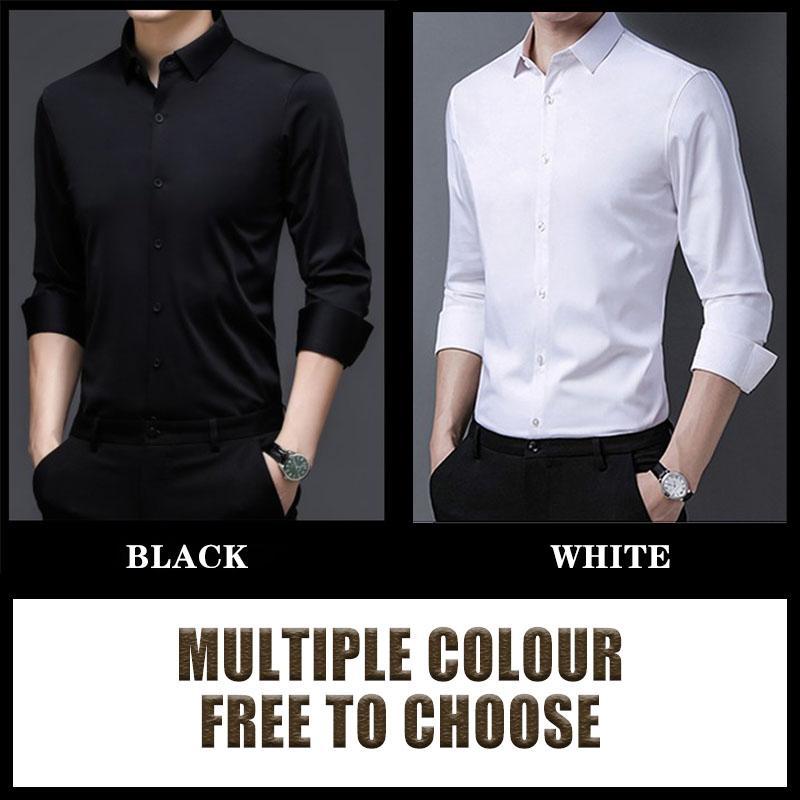 ✨(2 achetés, livraison gratuite)Chemise extensible non repassée et anti-froissement-6