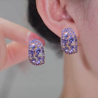 🔥Lab-Created Diamonds Hoop Earrings🎁