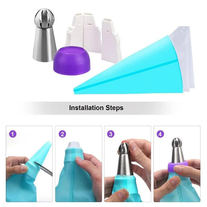 ?Offre spéciale Nouvel An 2024?Ensemble d'outils de décoration de pâtisserie (22 pièces)
