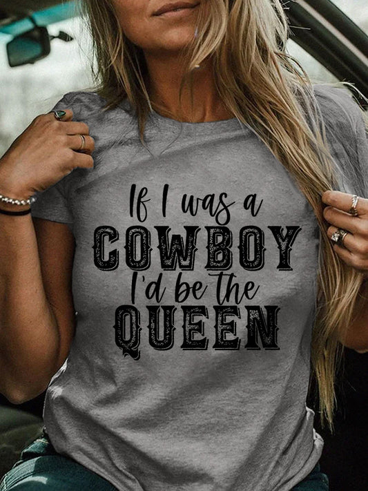 Women's Cowgirls Print Country Music Fan T-Shirt why I did