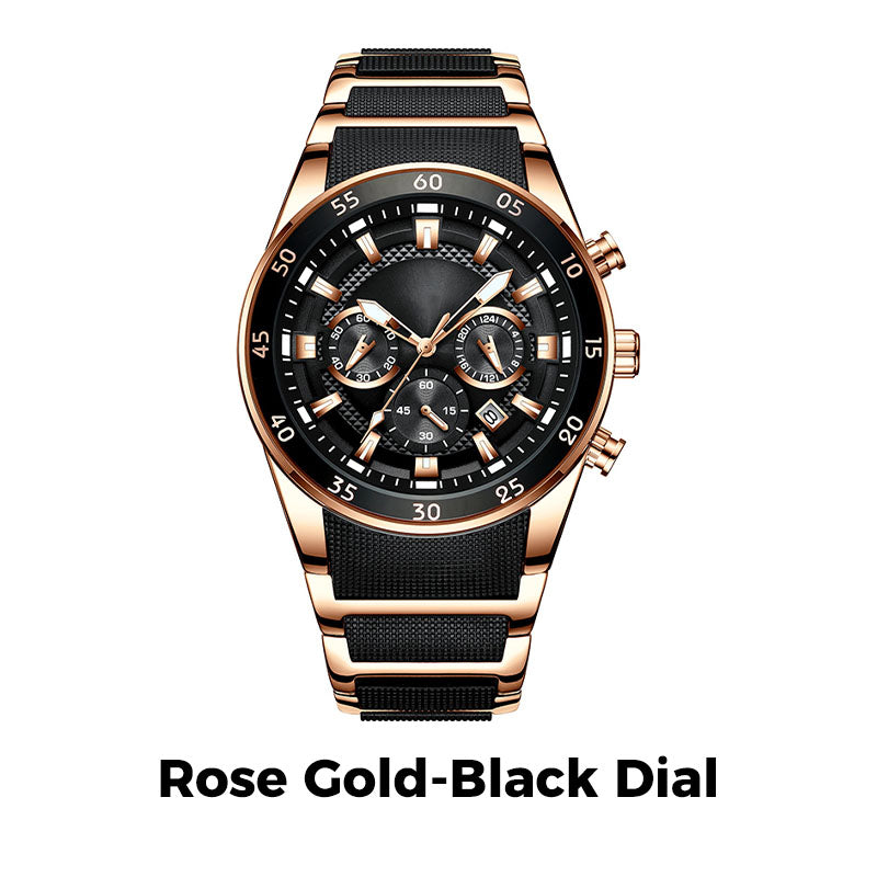 🔥Men's Waterproof Multifunctional Quartz Watch