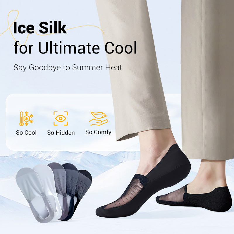 💥5 Pairs Ice Silk No-Show Socks Set (50% OFF)