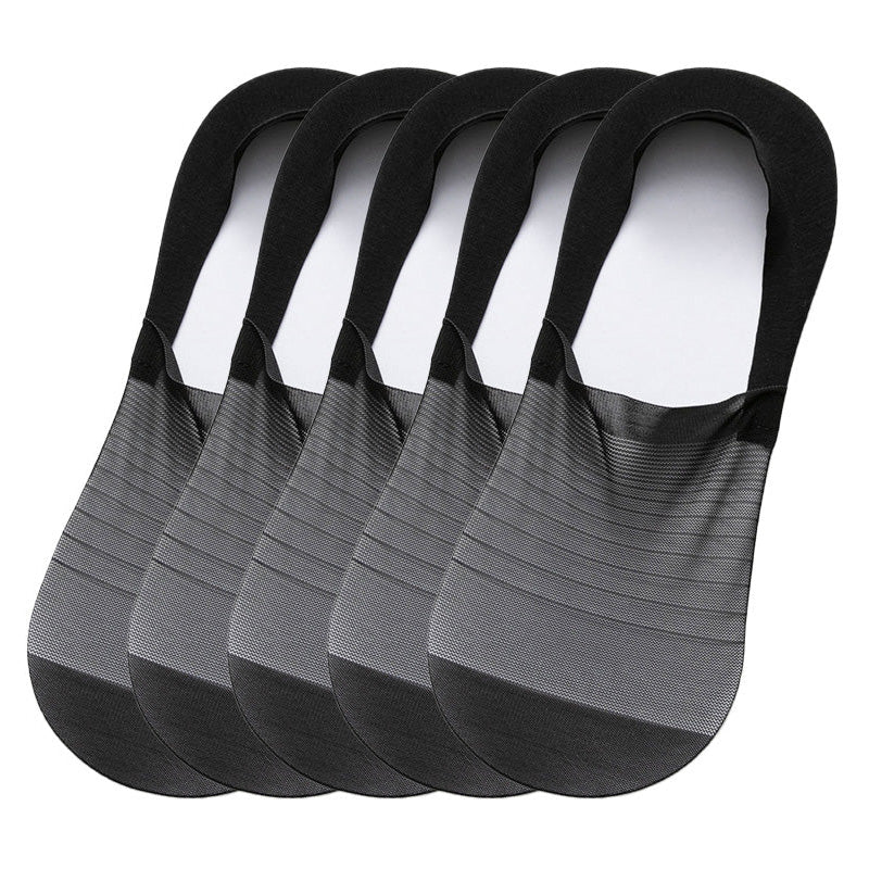 💥5 Pairs Ice Silk No-Show Socks Set (50% OFF)