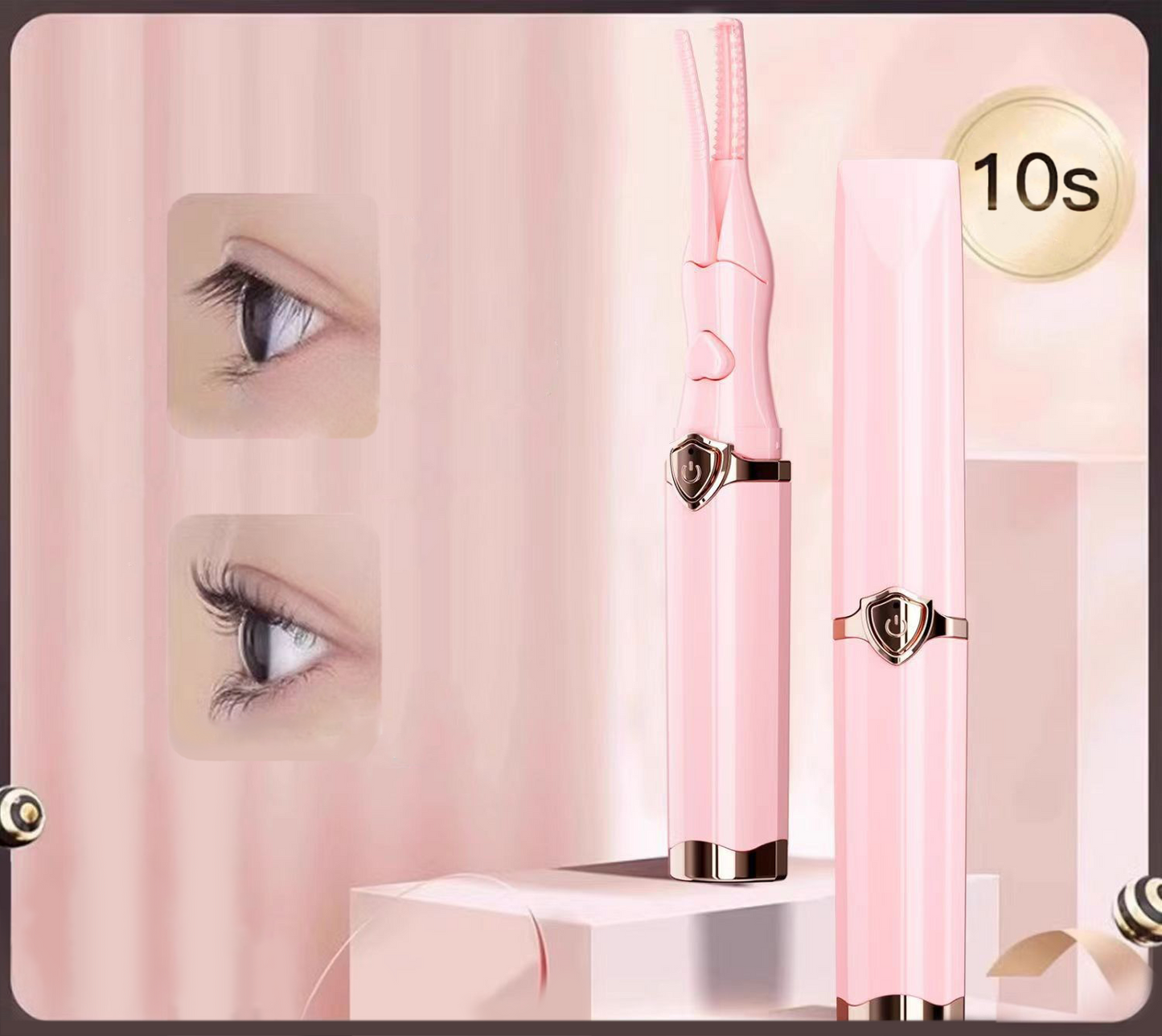 🔥HOT SALE 49% OFF🔥 2025 Rechargeable Heated Eyelash Curler for Quick Heating Curling