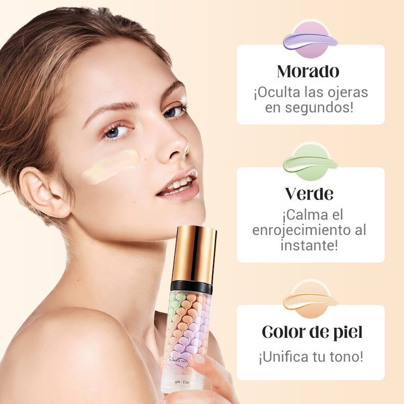 Prebase Correctora de Color 3 en 1 en un Solo Paso