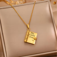 🔥🔥My Little Star Book Necklace for Daughter, Birthday Day Gift Graduation Jewelry of Love