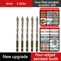 🔥Vente à chaud - 49 % de réduction🔥Kit de Forets Excentriques Dentelés à 4 Cannelures Haute Résistance
