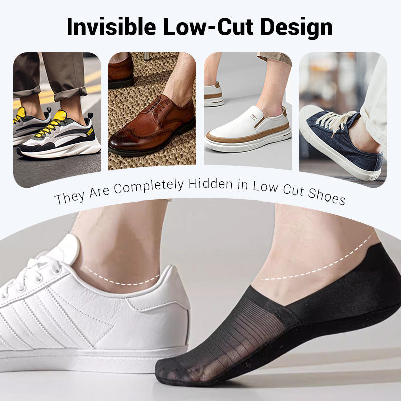 💥5 Pairs Ice Silk No-Show Socks Set (50% OFF)