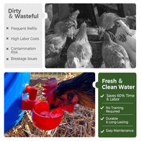 🔥5/16 Inch Thread Automatic Poultry Water Cups