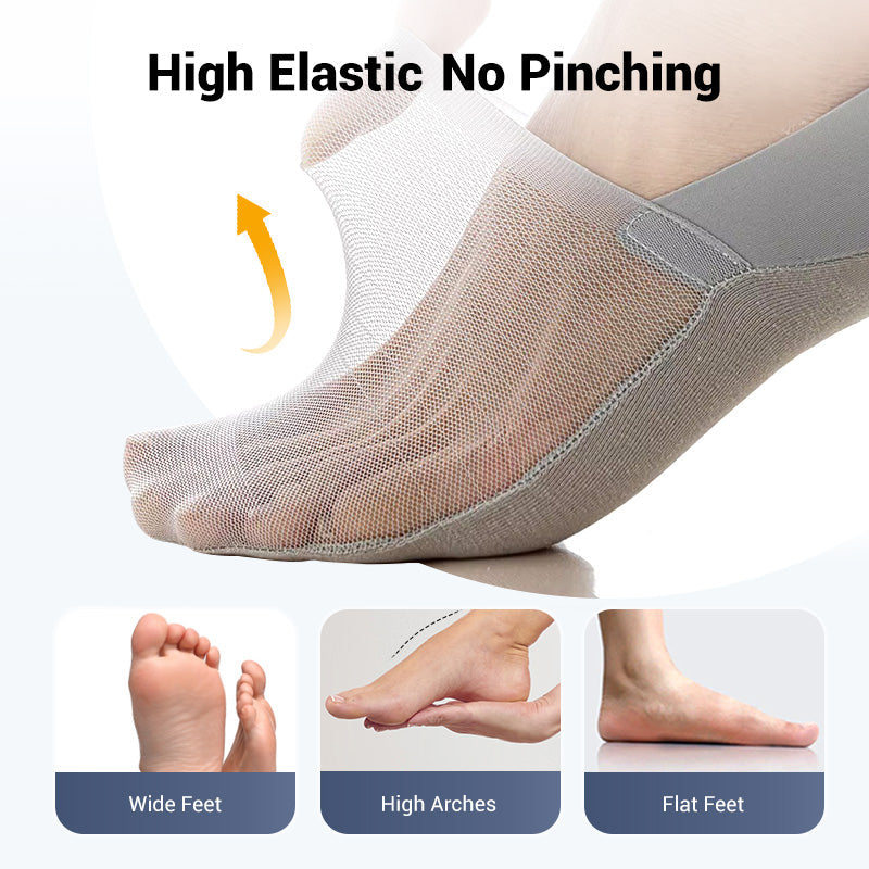 💥5 Pairs Ice Silk No-Show Socks Set (50% OFF)