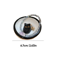 ?Hot Sale 49% OFF-Lucky Black Cat Decorative Trinket Bowl Dish