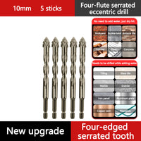 🔥Vente à chaud - 49 % de réduction🔥Kit de Forets Excentriques Dentelés à 4 Cannelures Haute Résistance