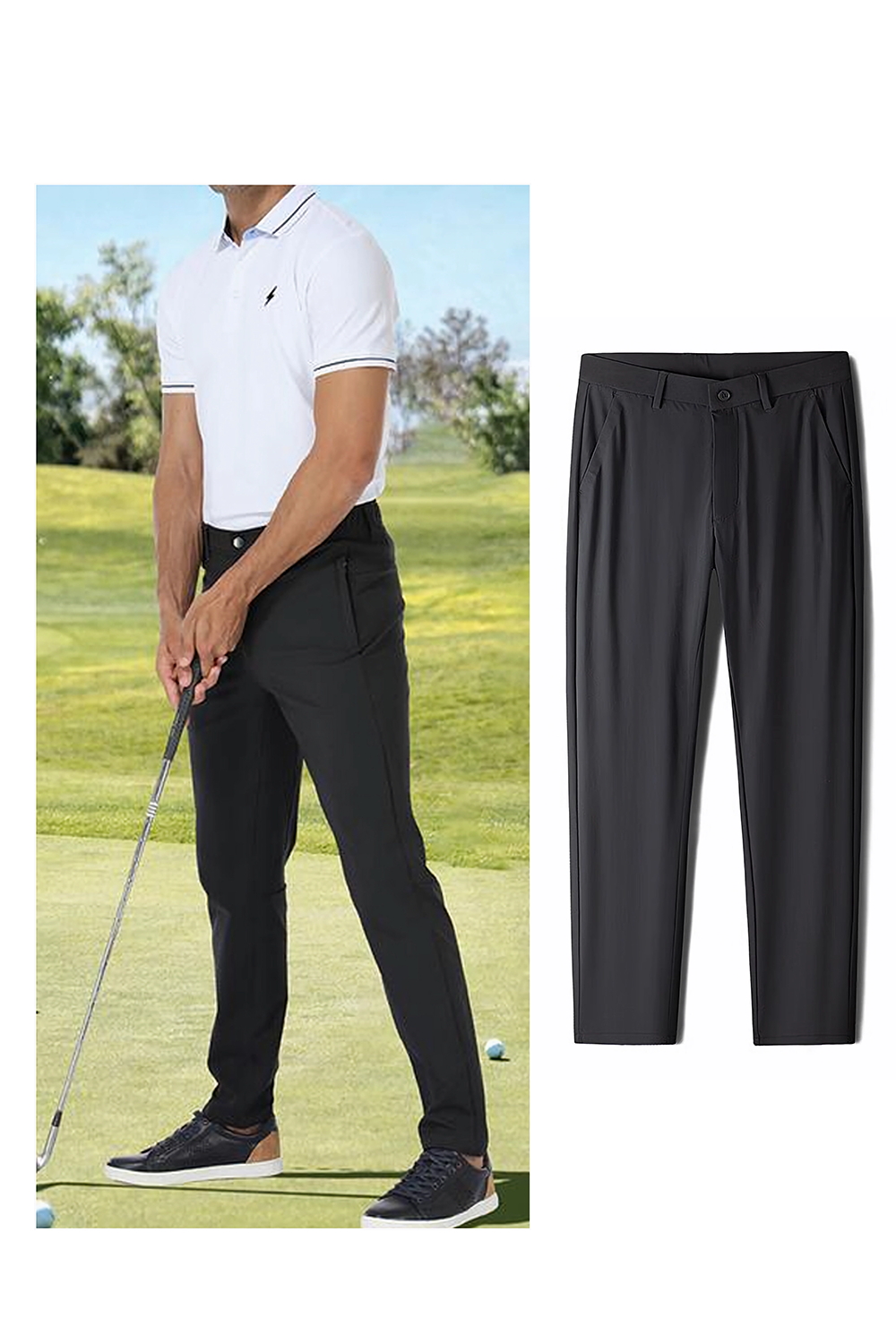 Fliwos Mens Stretch Dress Pants