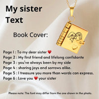 🔥🔥My Little Star Book Necklace for Daughter, Birthday Day Gift Graduation Jewelry of Love