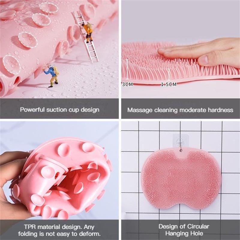 🔥 50 % de réduction ! 🚿🦶 Épurateur de pieds et dos de douche – Coussin de massage relaxant.