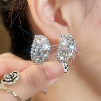 🔥Lab-Created Diamonds Hoop Earrings🎁