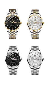 📢📢60 % de réduction !!! 🎅Montre quartz lumineuse et étanche pour homme avec calendrier