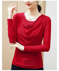 New Saree swing neck bottoming shirt donate  LOLIUICCA