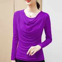 New Saree swing neck bottoming shirt donate  LOLIUICCA