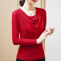 New Saree swing neck bottoming shirt donate  LOLIUICCA