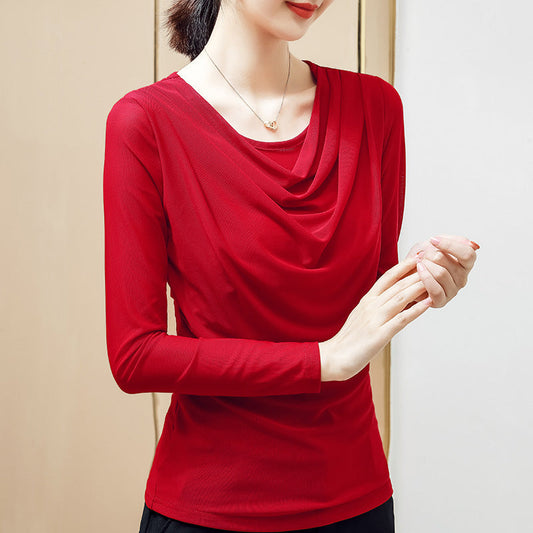 New Saree swing neck bottoming shirt donate  LOLIUICCA