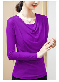 New Saree swing neck bottoming shirt donate  LOLIUICCA