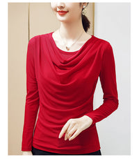 New Saree swing neck bottoming shirt donate  LOLIUICCA