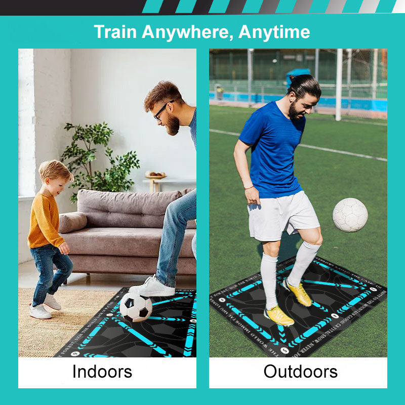 ⚽ 50% SCONTO ORA! 🔥 Tappetino antiscivolo per allenamento di calcio – Resistente e portatile, perfetto per esercizi di tecnica podalica ovunque ✨