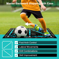 ⚽ 50% SCONTO ORA! 🔥 Tappetino antiscivolo per allenamento di calcio – Resistente e portatile, perfetto per esercizi di tecnica podalica ovunque ✨